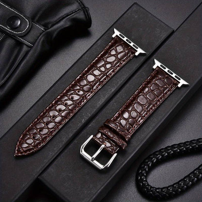"Crocodile" Leather Strap