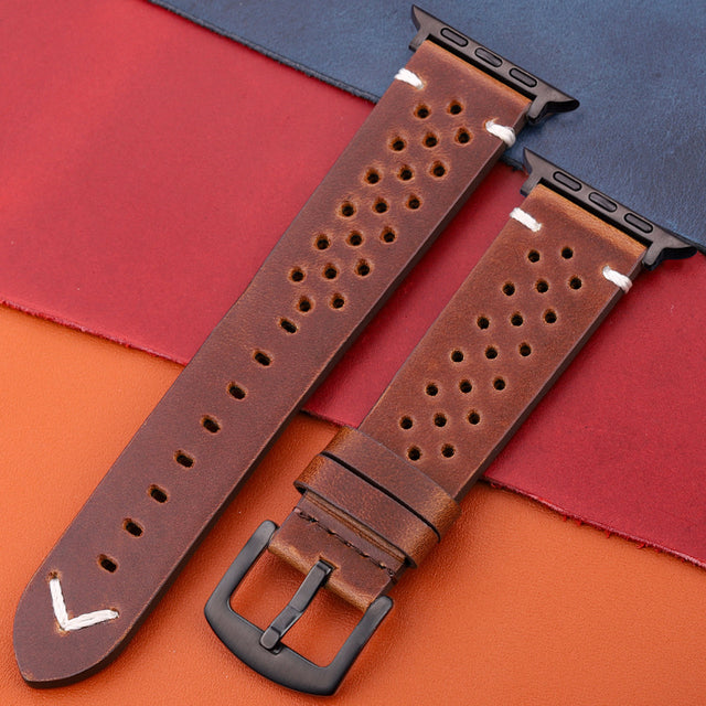 Old Leather Strap for Apple Watch